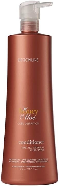 DESIGNLINE Honey & Aloe Conditioner, 32.5 oz - Regis Detangles Hair and Helps Prevent Frizz, Flyaways, and Unwanted Volume, Creating the Perfect Frizz-Free Finish - Product Image