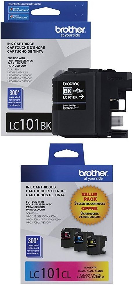 Brother Printer LC101 4-Pack Ink Cartridge - Product Image