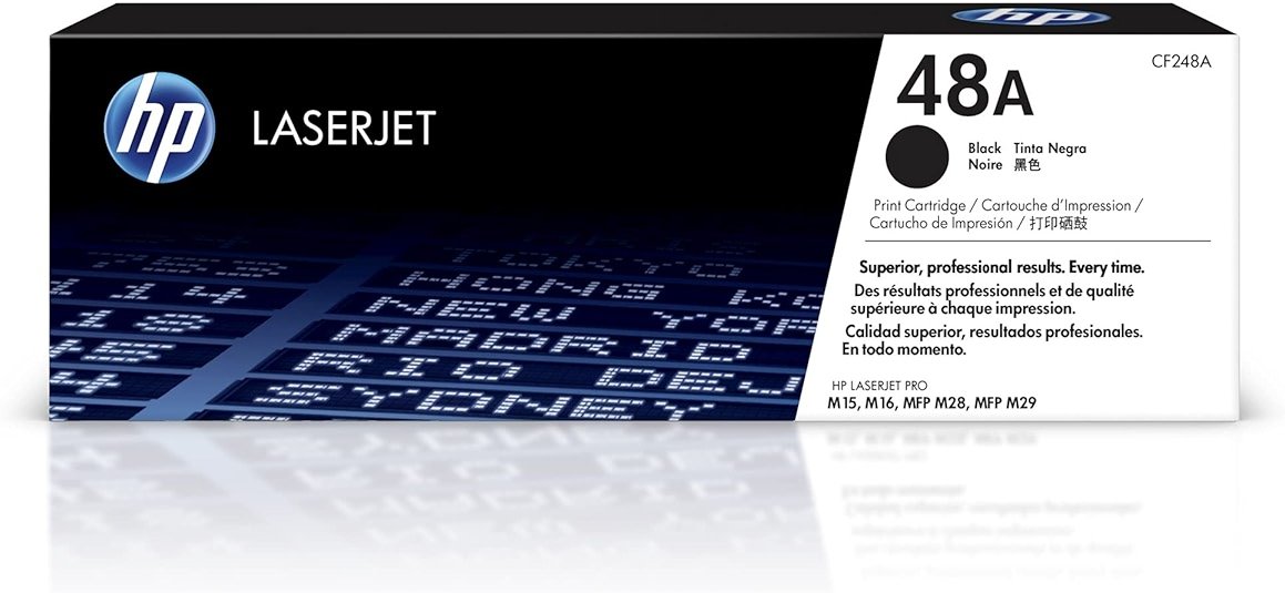 HP 48A Black Toner Cartridge | Works LaserJet Pro M15, M16 Series, LaserJet Pro MFP M28, M29 Series | CF248A - Product Image