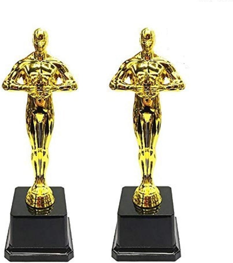 EBTOYS Gold Award Trophies for Party Celebrations, Ceremony, Appreciation, Awards for Teachers and Students, 2-Pack - Product Image