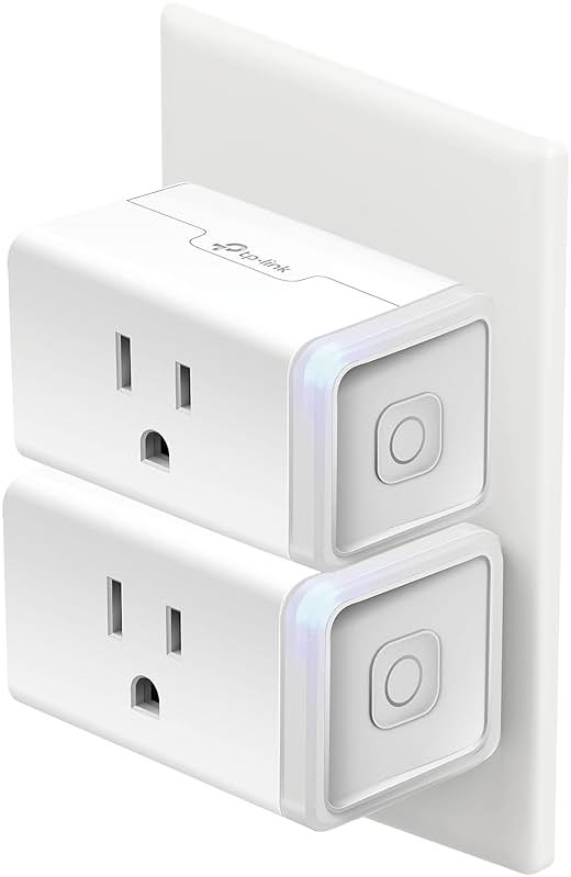 Kasa Smart Plug HS103P2, Smart Home Wi-Fi Outlet Works with Alexa, Echo, Google Home & IFTTT, No Hub Required, Remote Control,15 Amp,UL Certified, (Pack of 2) White - Product Image
