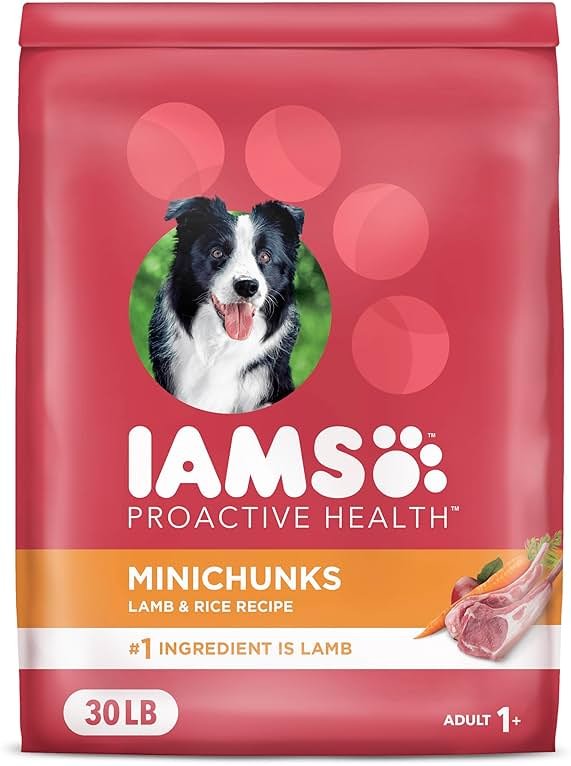 IAMS Proactive Health Dry Dog Food, Adult Dog Food Dry Recipe, Lamb & Rice, 30 lb. Bag - Product Image