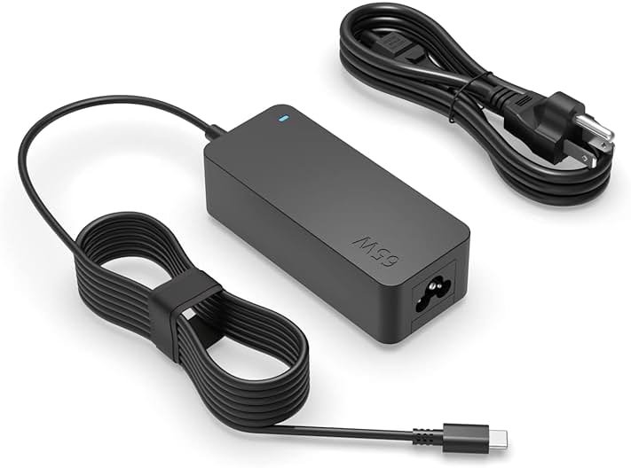 Superer 65W USB C Laptop Charger for Lenovo ThinkPad Yoga IdeaPad Chromebook - Product Image