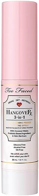 Too Faced Hangover 3-in-1 Primer & Setting Spray | Soothing & Hydrating Setting Spray for Face Makeup | Coconut Water - Product Image