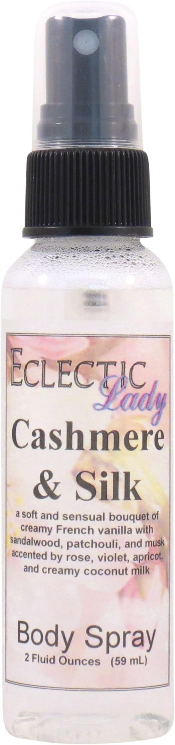 Eclectic Lady Cashmere and Silk Body Spray, 2 ounces, Body Mist - Product Image