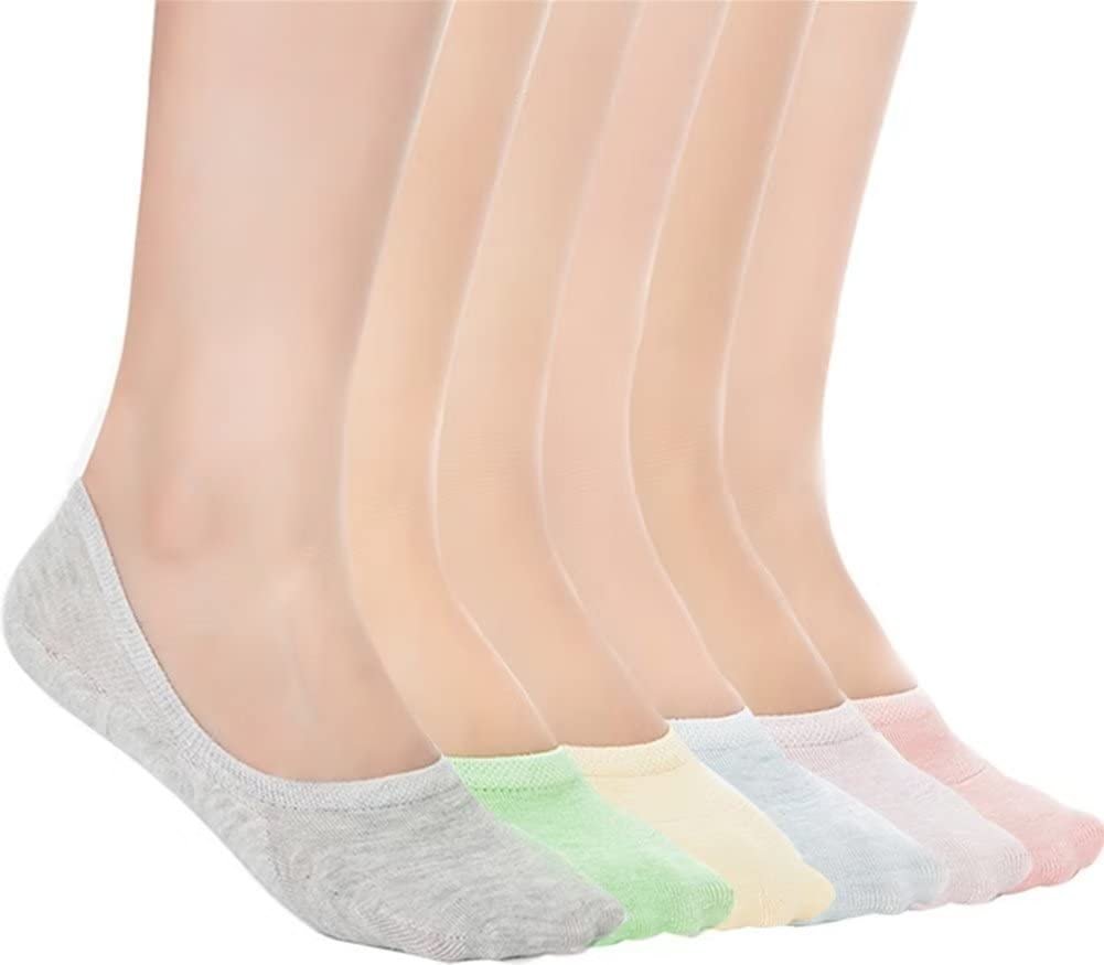 Losa Kute 6 Pairs Women’s Casual No Show Socks Anti-Slip Socks … - Product Image