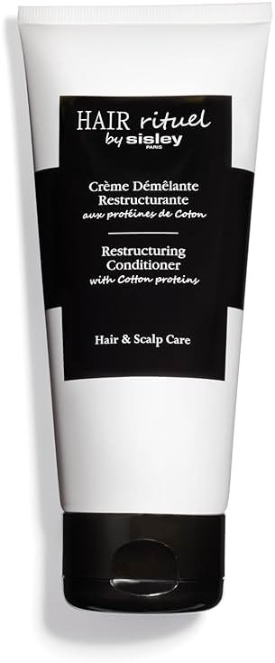 Sisley Paris Restructuring Conditioner with Cotton Proteins - 200 mL - Hair Care Detangling Conditioner for Instantly Smoother, Shinier Hair - Lightweight, Creamy Texture - Product Image