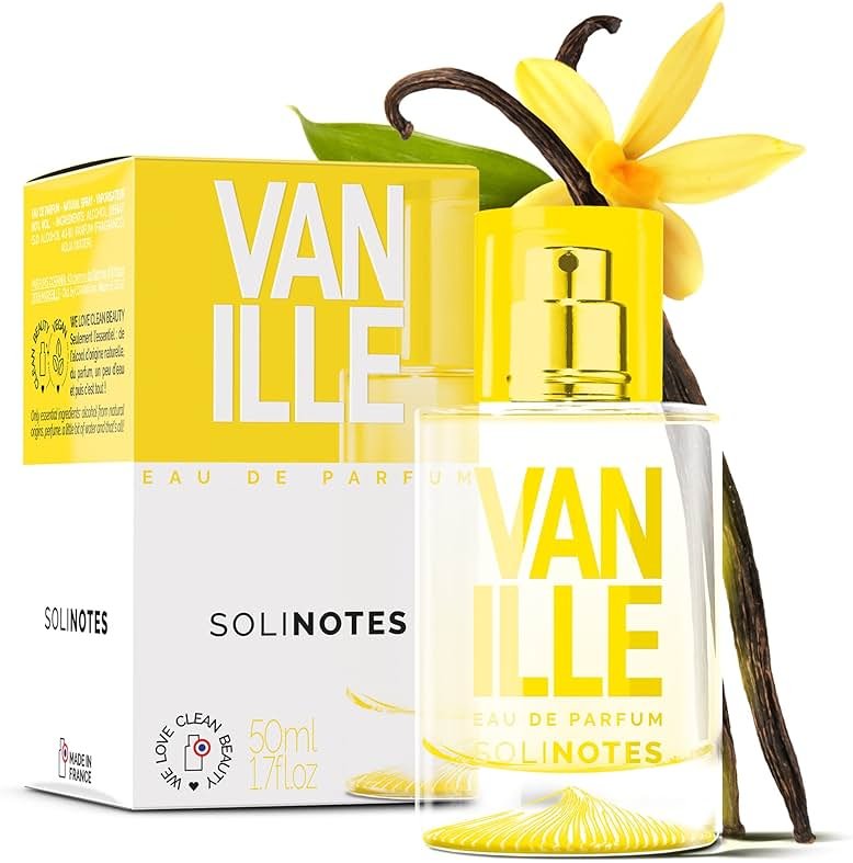Solinotes Vanilla Eau de Parfum for Women & Men, Sweet Gourmand Perfume with White Florals, Tonka Bean & Musk, Long-Lasting Fragrance, Vegan, Made in France, 1.7 Fl Oz / 50 ml - Product Image