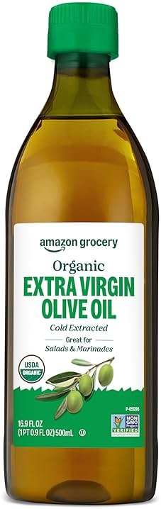 Amazon Grocery, Organic Extra Virgin Olive Oil, 16.9 Fl Oz - Product Image