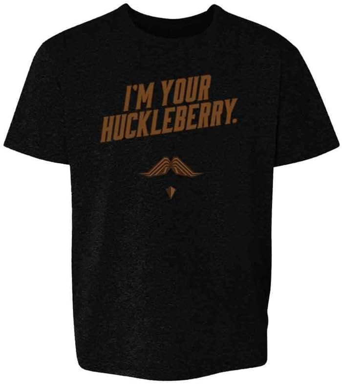 Pop Threads Im Your Huckleberry Western Quote Funny Vintage Baby Toddler Kids Girl Boy T-Shirt - Product Image