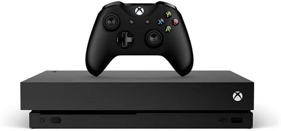 Microsoft Xbox One X 1TB, 4K Ultra HD Gaming Console, Black (Renewed) (2017 Model) - Product Image