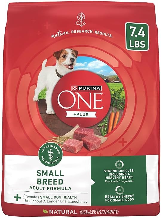 Purina One Small Breed Plus High-Protein Dog Food Lamb and Rice Formula Dry Dog Food - 7.4 lb. Bag - Product Image