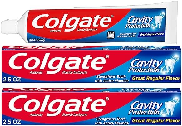 Colgate Cavity Protection Toothpaste with Fluoride - 2.5 ounce + 60% Free - 2 Pack - Product Image