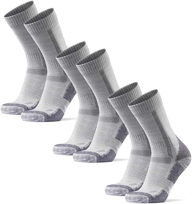 DANISH ENDURANCE Merino Wool Hiking Socks for Men & Women, Breathable, Anti-Blister Socks for Outdoors, 3 or 5-Pack - Product Image