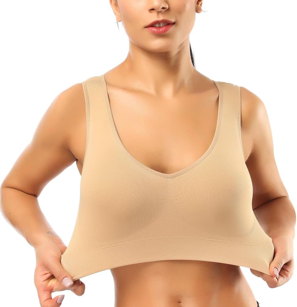 BESTENA Sports Bras for Women, Seamless Comfortable Yoga Bra with Removable Pads - Product Image
