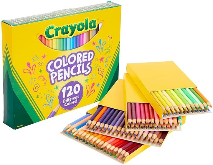 Crayola Colored Pencils Set for Kids (120ct), Cute School Supplies, Teacher Must Haves, Coloring Book Pencils, Bulk Colored Pencils for Boys & Girls, Ages 3, 4, 5 - Product Image