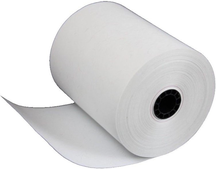 Thermal Paper Rolls 3 1/8 x 230 - American Made: [50/pack] BPA Free 48 GSM Solid Tube Core CC Receipt paper for POS terminals Cash Registers Stations SCP700 TSP100 TSP300 TSP400 TSP500 TSP600 - Product Image