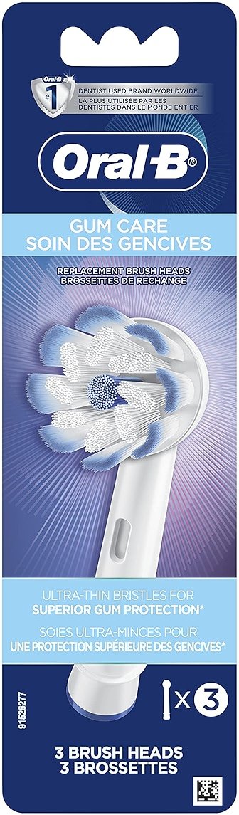 Oral-B Gum Care Replacement Brush Heads for an Oral-B Electric Toothbrush, Pack of 3 - Product Image