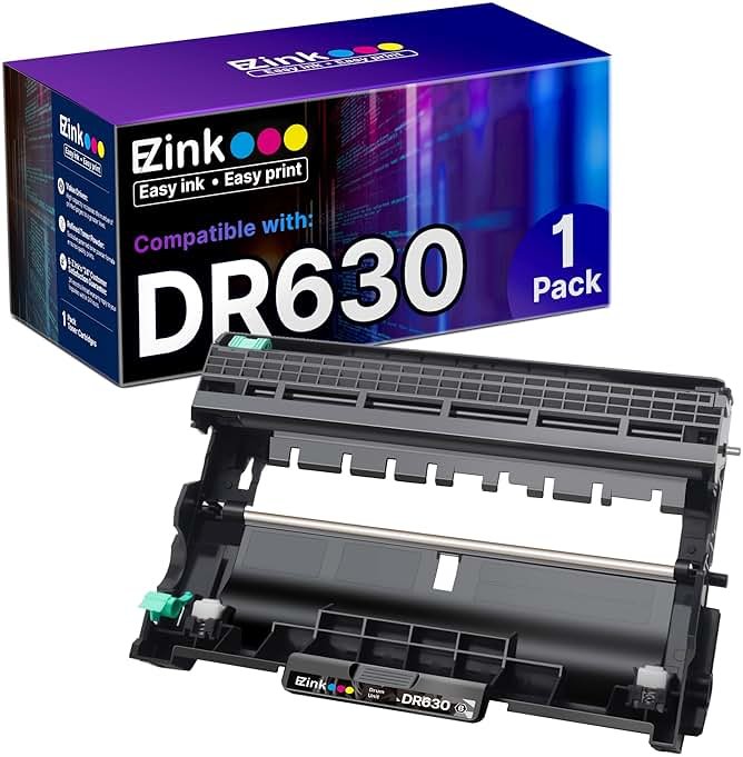 E-Z Ink (TM Compatible Drum Unit Replacement for Brother DR630 DR 630 for HL-L2300D HL-L2320D HL-L2340DW HL-L2360DW HL-L2380DW MFC-L2740DW MFC-L2720DW MFC-L2700DW DCP-L2540DW DCP-L2520DW(1 Drum Unit) - Product Image