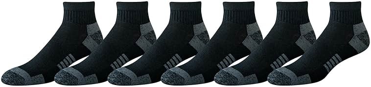 Amazon Essentials Men's Athletic Ankle Socks, Cushioned with Arch Support, Moisture Wicking - Product Image