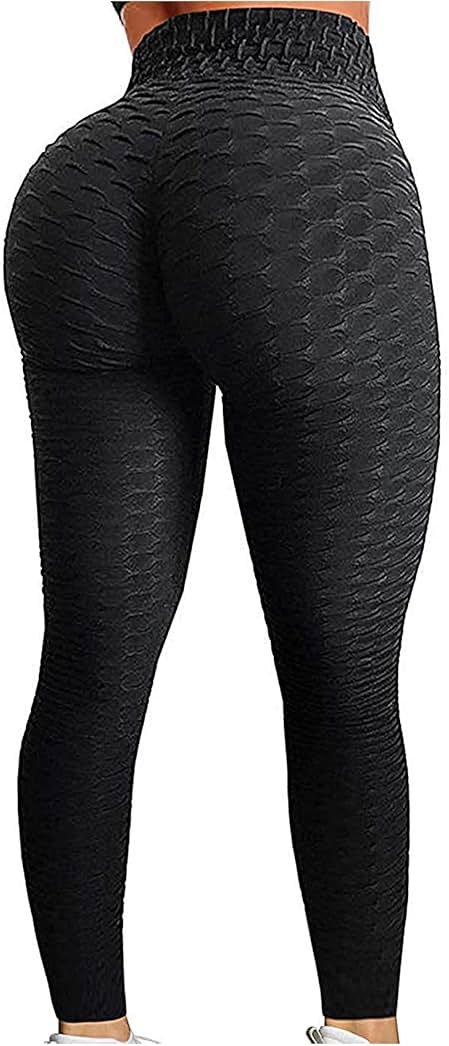 SEASUM Women's High Waist Yoga Pants Tummy Control Slimming Booty Leggings Workout Running Butt Lift Tights - Product Image