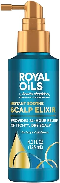 Head & Shoulders Royal Oils Scalp Elixir Treatment, Formulated with Cooling Menthol and Peppermint Oil for Instant Scalp Soothe and Hydration, 4.2 fl oz - Product Image