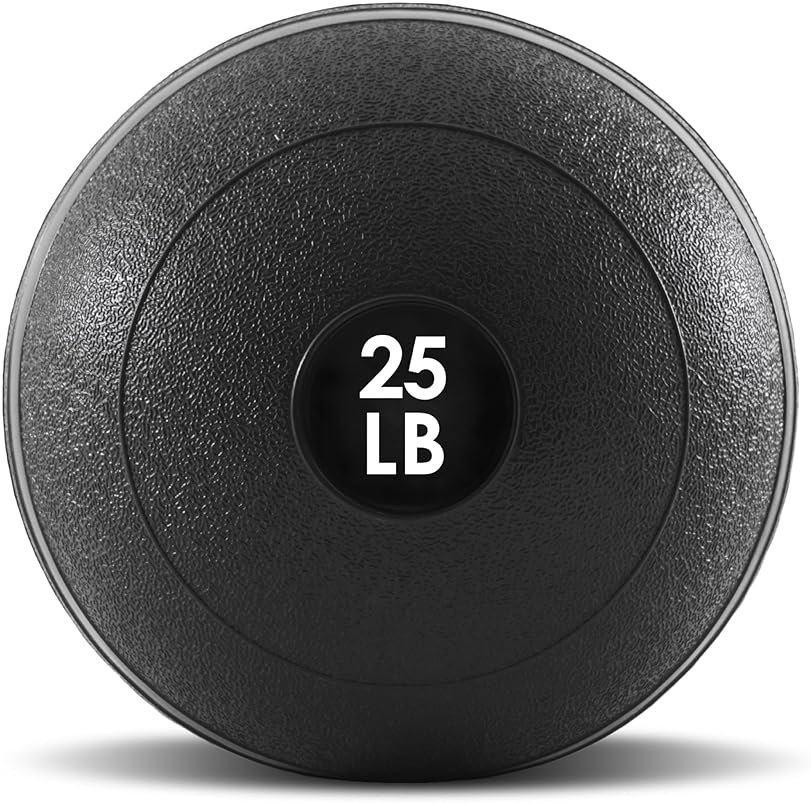 ProsourceFit Slam Medicine Balls 5, 10, 15, 20, 25, 30, 50lbs Smooth and Tread Textured Grip Dead Weight Balls for Strength and Conditioning Exercises, Cardio and Core Workouts - Product Image