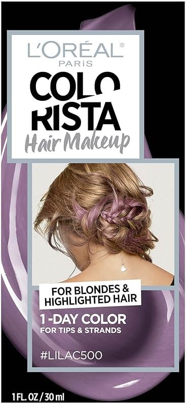 L'oreal Paris Hair Color Colorista Makeup 1-day for Blondes, Lilac500, 1 Fluid Ounce - Product Image