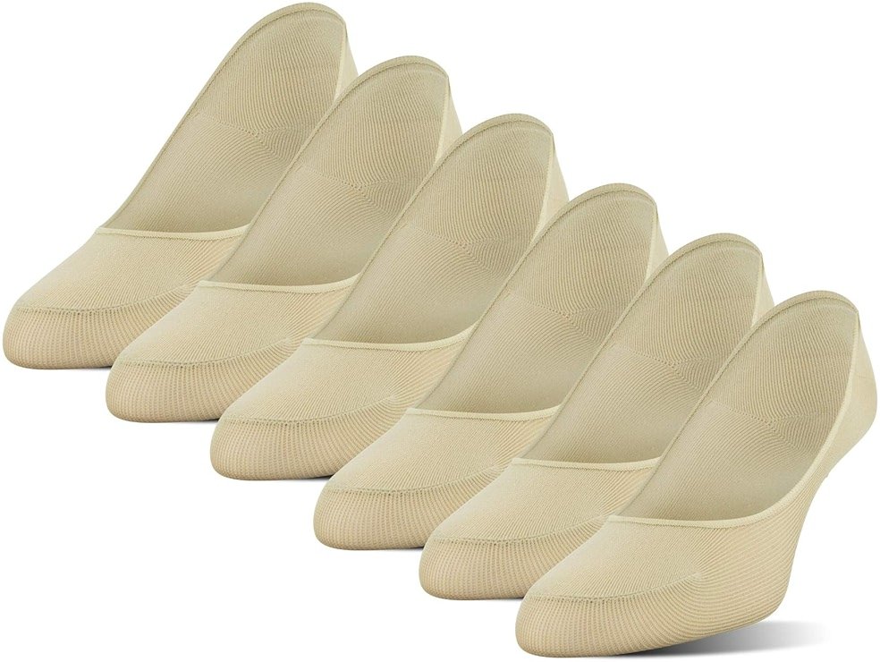 Peds Women's Sheer Low Cut No Show Socks, 6-Pairs - Product Image