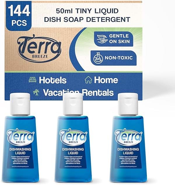 Terra Breeze Tiny Dish Soap Detergent, 1.7 oz (Case of 144) - Product Image