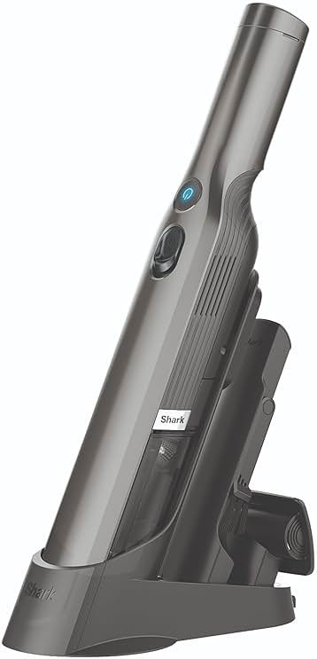 Shark WV201 WANDVAC Handheld Vacuum, Lightweight at 1.4 Pounds with Powerful Suction, Charging Dock, Single Touch Empty and Detachable Dust Cup,Graphite, Slate - Product Image
