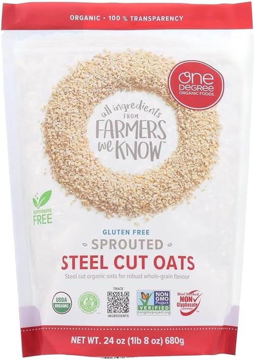 One Degree Organic Foods Organic Sprouted Steel Cut Oats, 24 OZ - Product Image