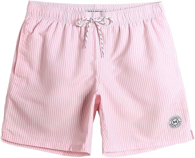 maamgic Mens Slim Fit Swim Shorts Swim Trunks 7 inch Quick Dry Mens Bathing Suits with Mesh Lining - Product Image