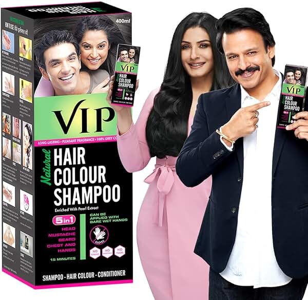 VIP Hair Color Shampoo, 400ml - Product Image
