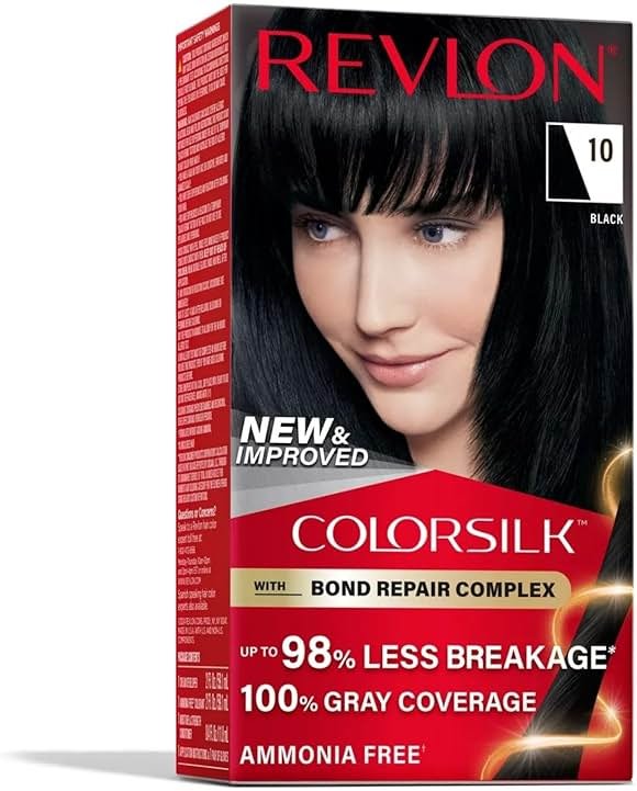 Revlon Colorsilk Natural Hair Color, 1N Black Each - Product Image
