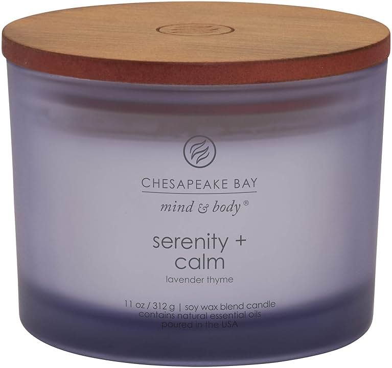 Chesapeake Bay Candle Scented Candle Serenity + Calm (Lavender Thyme) Coffee Table Home Décor - Product Image