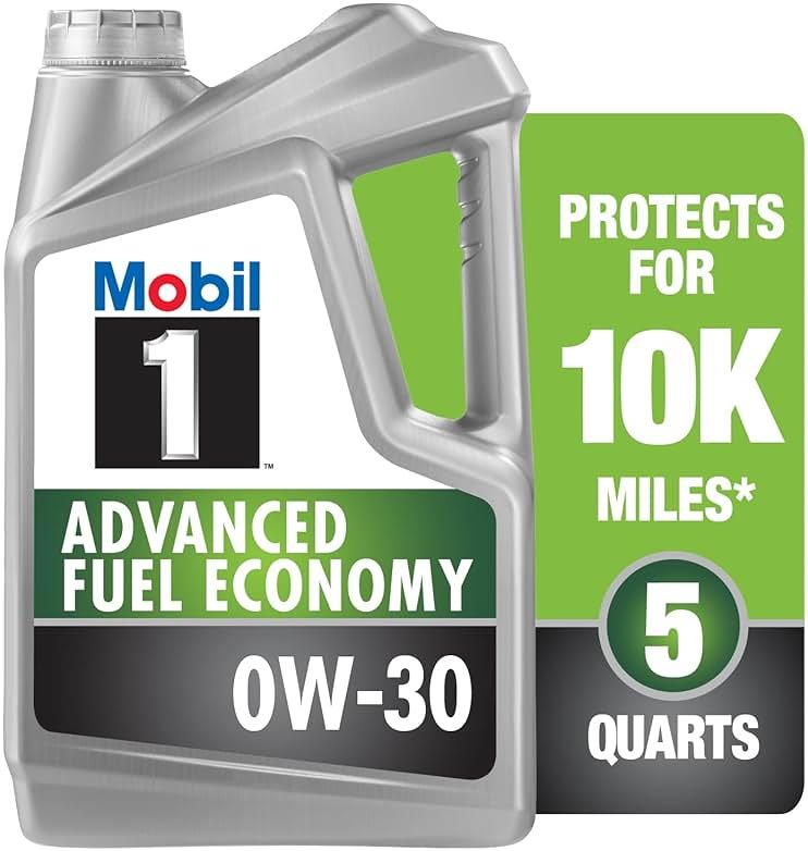 Mobil 1 Advanced Fuel Economy Full Synthetic Motor Oil 0W-30, 5 Quart - Product Image