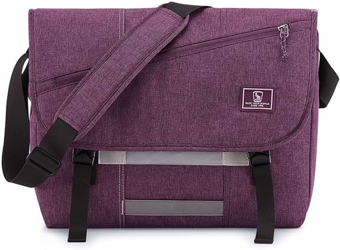 OIWAS Messenger Bag for Women, 15.6 Inch Laptop Crossbody Bags Men Casual Satchel Shoulder Bag College Travel Office Briefcase - Product Image