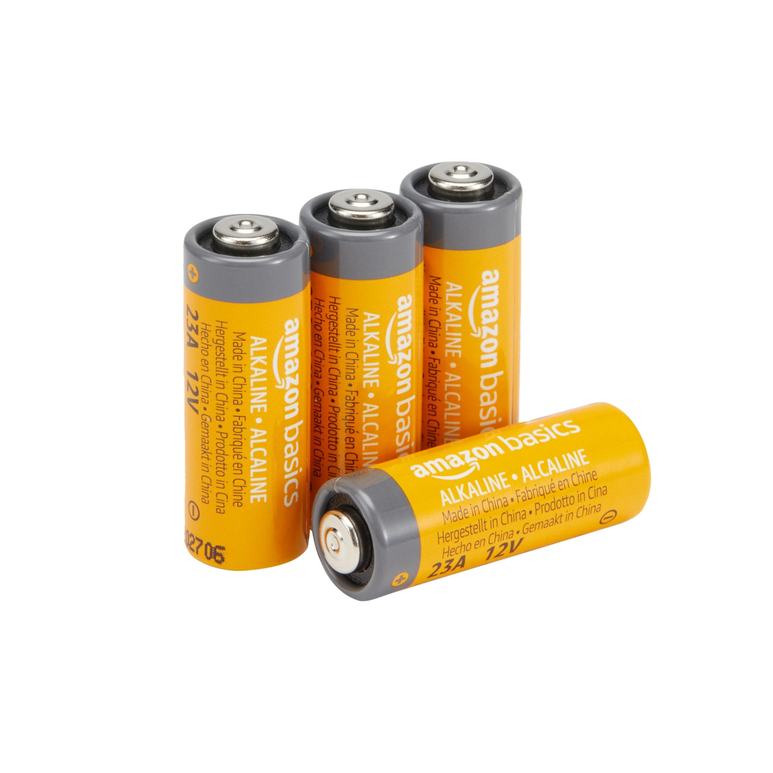 Amazon Basics 4-Pack 23A Alkaline Battery, 12 Volt, Long-Lasting Power - Product Image