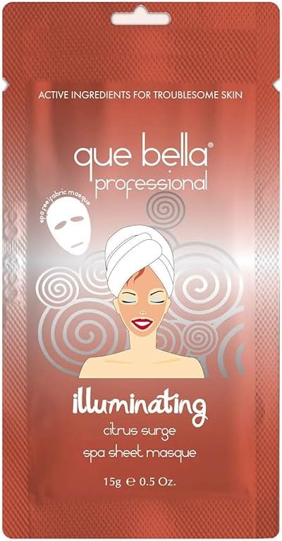 que bella B07GNRPP7T Illuminating Sheet Mask - Citrus Surge - Product Image