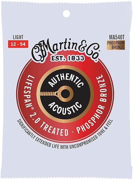 Martin Authentic Acoustic Guitar Strings - Lifespan 2.0 Treated - Product Image