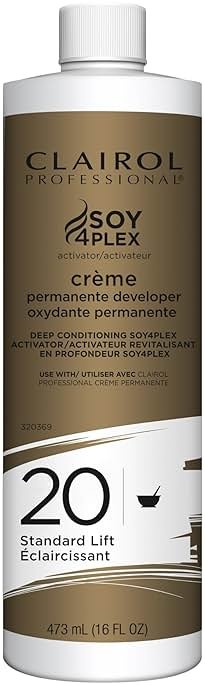 Clairol Professional Crème Permanente 20 Volume Hair Developers | For Coloring, Lightening & Lifting with Deep Conditioning Formula | Packaging May Vary - Product Image