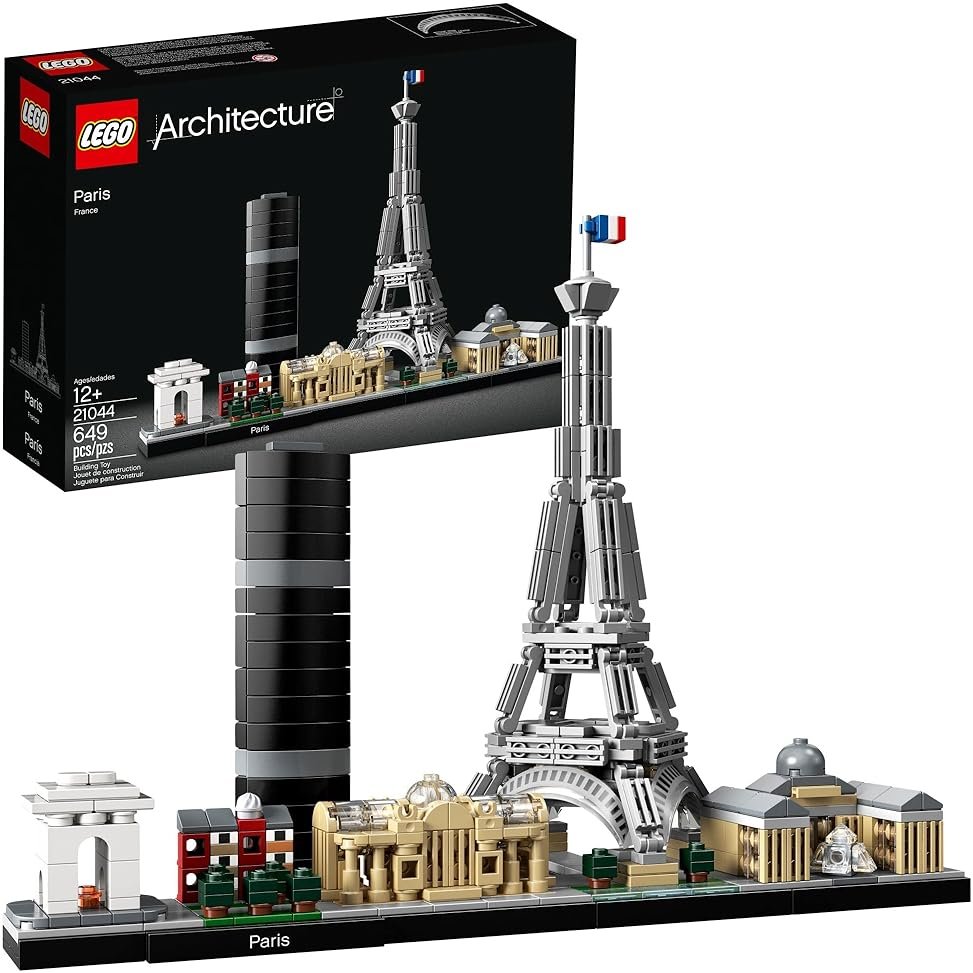 LEGO Architecture Paris Model Building Set - Detailed Display Building Block Set for Kids, Boys and Girls, Ages 12+ - Unique Gift for Travel & Architecture Enthusiasts - 21044 - Product Image