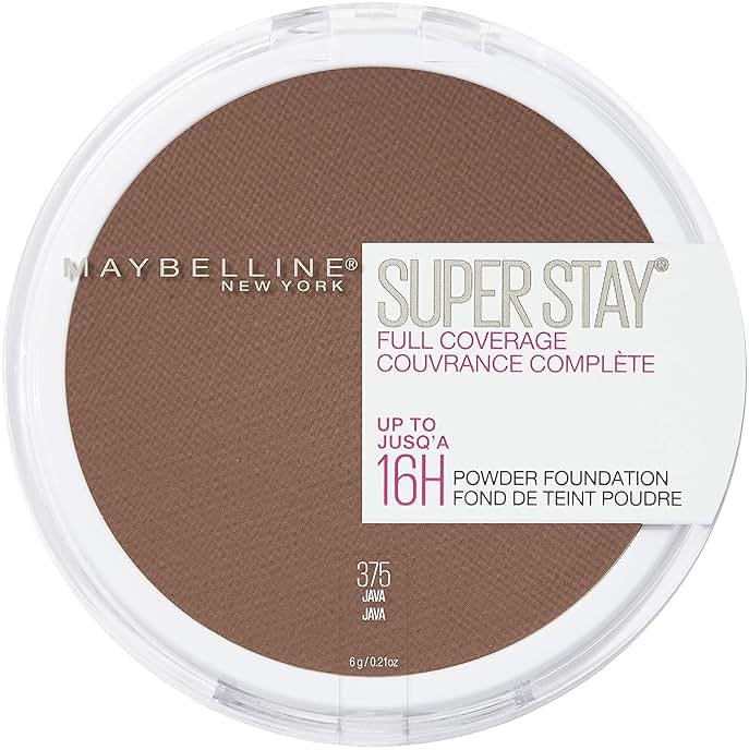 Maybelline Super Stay Full Coverage Powder Foundation Makeup, Up to 16 Hour Wear, Soft, Creamy Matte Foundation, Java, 1 Count - Product Image