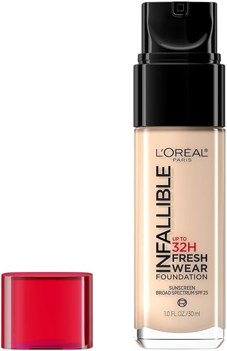 L'Oreal Paris Makeup Infallible Up to 32 Hour Fresh Wear Lightweight Foundation, 405 Porcelain, 1 Fl Oz, Packaging May Vary - Product Image