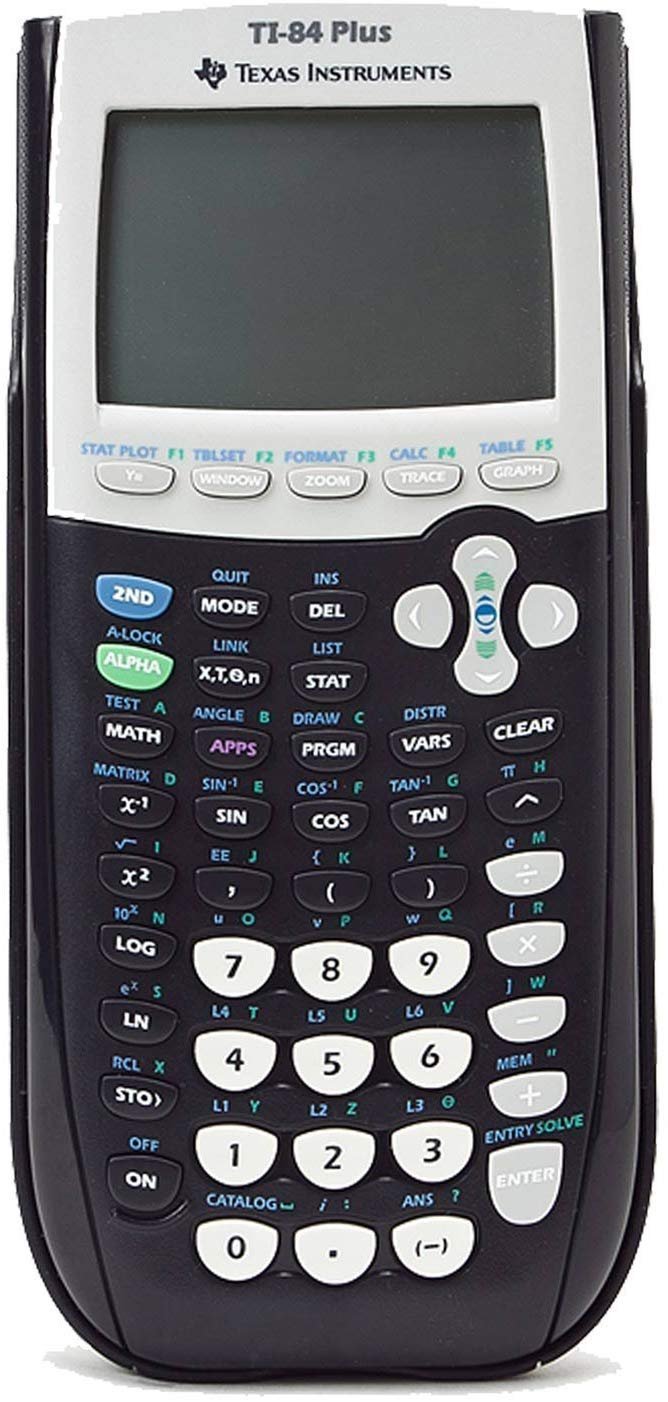 Texas Instruments TI-84 Plus Graphics Calculator, Black (Renewed) - Product Image