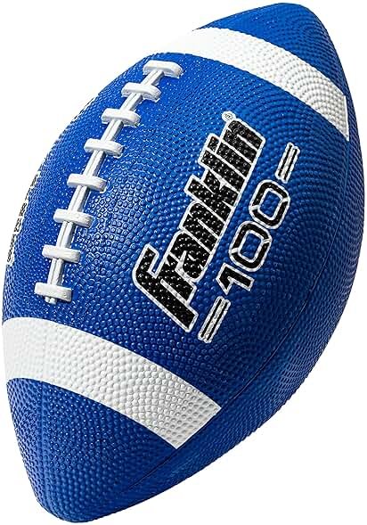 Franklin Sports Kids Junior Grip-Rite Youth Junior Size Rubber Footballs - Peewee Kids Durable Outdoor Footballs - Single & Bulk Packs Available - Product Image