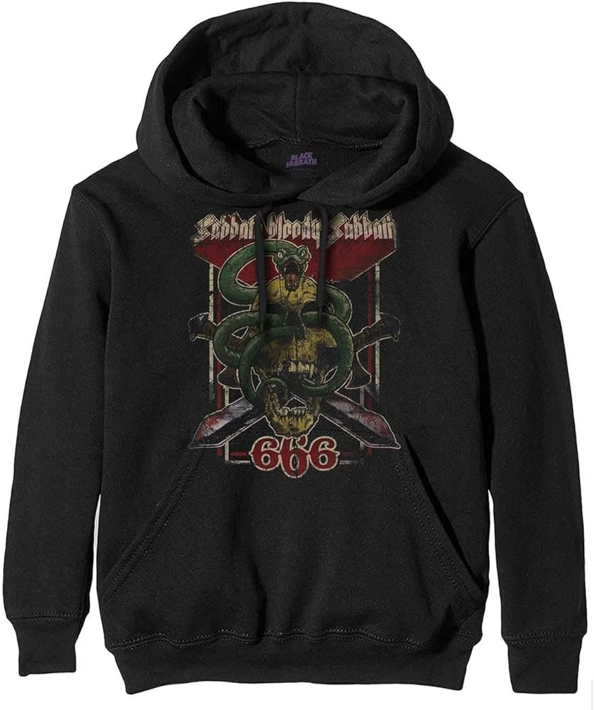 Men's Black Sabbath Bloody Sabbath 666 Hooded Sweatshirt XX-Large Black - Product Image