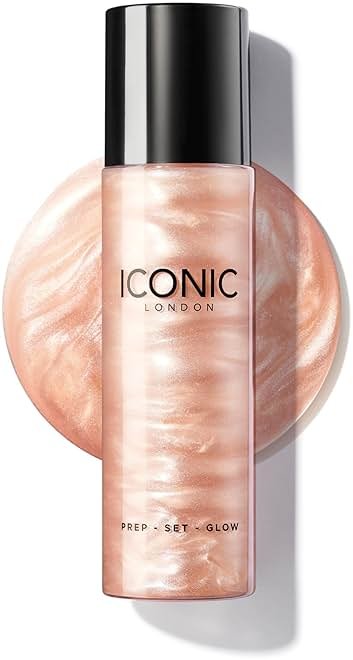 ICONIC LONDON Prep-Set-Glow Makeup Setting Spray | 3-in-1 Hydrating, Prepping, and Setting Facial Mist for a Dewy, Glowy Finish | 4.22 fl oz. - Product Image