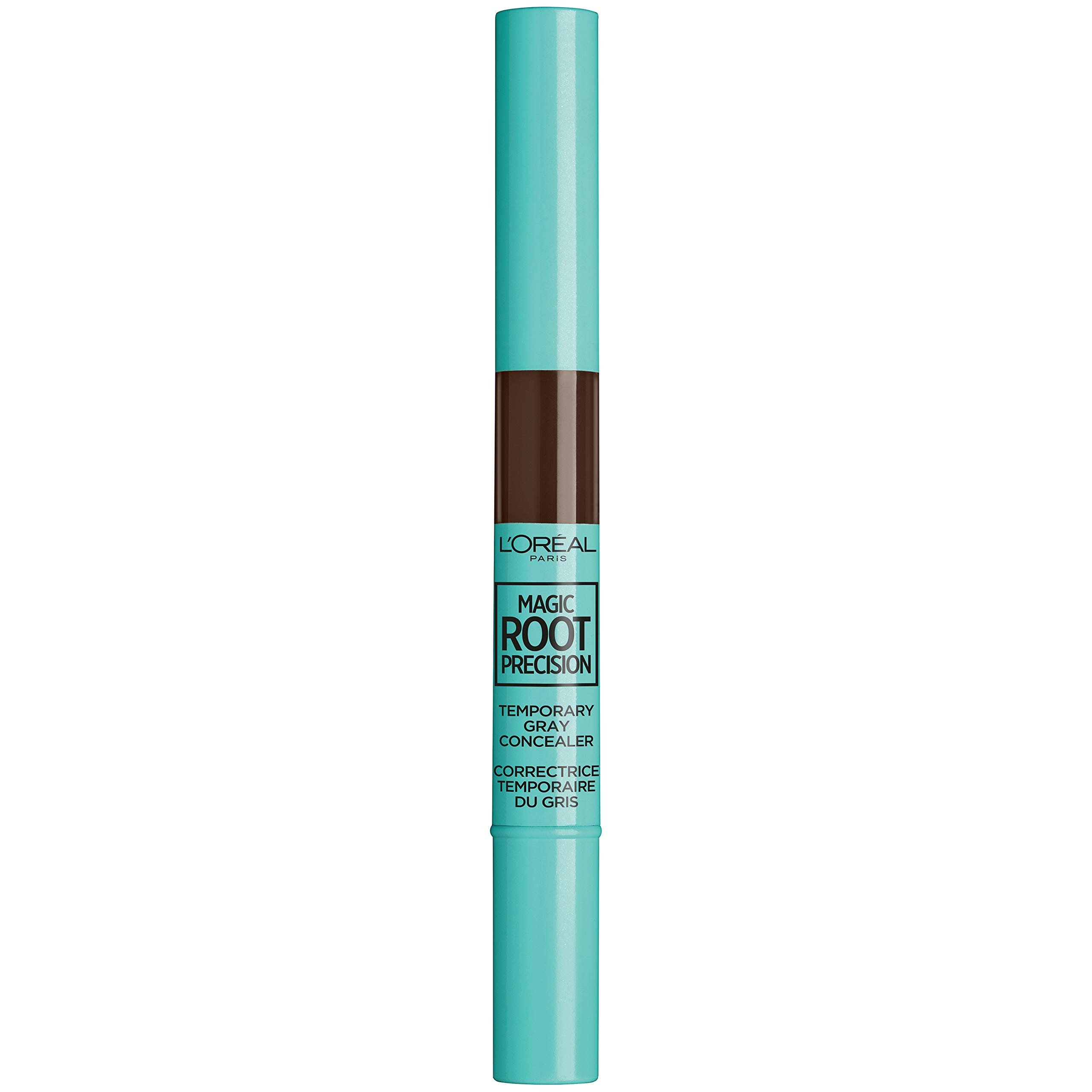 L'Oreal Paris Magic Root Precision Pen, Temporary Gray Hair Cover Up Concealer Brush with Washable Formula, Hair Concealer for Scattered Grays, 5 Medium Brown, 0.05 fl oz - Product Image